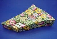 Royal Winton 'Anemone' Hand Painted Chintz Art Deco Wall Pocket c1935