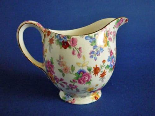 Royal Winton 'Cotswold' Chintz Alban Shape Milk Jug c1952 (Sold)