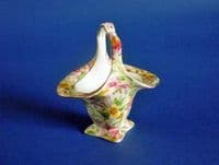 Royal Winton 'Estelle' Chintz Posy Basket c1952