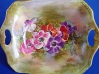 Royal Winton Hand Painted 'Anemone' Dish by Z. Kas c1945