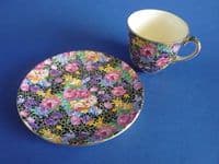 Royal Winton 'Hazel' Chintz Demi Tasse Coffee Cup and Saucer c1939 #1 (Sold)