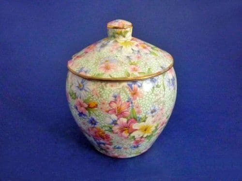 Royal Winton 'Marion' Chintz Chelsea Preserve Pot c1945