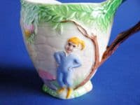 Royal Winton Pastel Blue 'Pixie' Cream Jug and Sugar Bowl c1945