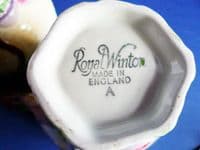 Royal Winton Pastel Blue 'Pixie' Cream Jug and Sugar Bowl c1945