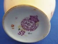 Royal Worcester Hand Painted Blush Ivory 'Pyrethrum & Roses' Vase c1903