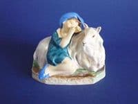 Royal Worcester 'Little Boy Blue' Nursery Rhyme Figure 3306 by Freda Doughty c1940