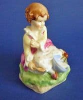 Royal Worcester 'Little Miss Muffet' Nursery Rhyme Figure 3301 by Freda Doughty c1956