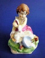 Royal Worcester 'Little Miss Muffet' Nursery Rhyme Figure 3301 by Freda Doughty c1956