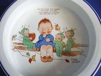 Shelley Mabel Lucie Attwell 'Do You Know The Laddie' Nursery Ware Baby's Dish c1930