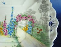 Shelley Queen Anne 'Archway of Roses' Cake Plate c1928