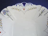 Shelley Queen Anne 'Blue Iris' Cake Plate c1928 (Sold)