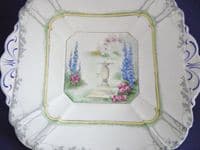 Shelley Queen Anne 'My Garden' Pattern 11607 Cake Plate c1928 (Sold)