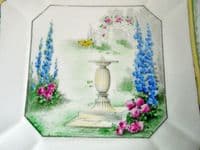 Shelley Queen Anne 'My Garden' Pattern 11607 Cake Plate c1928 (Sold)