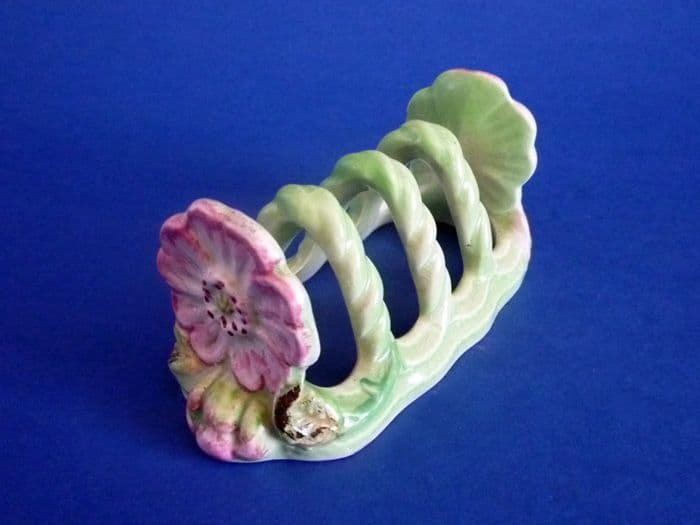 Shorter and Son Wild Rose Toast Rack c1939