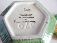 Small Beswick 'Sundial' Teapot and Stand c1937
