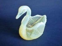 Small Burtles, Tate and Company (Manchester) Opalescent Pressed Glass Swan c1885 (Sold)