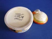 Small Clarice Cliff Fantasque Bizarre 'Windbells' Beehive Honey Pot c1933 (Sold)
