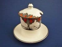 Small Crown Ducal 'Orange Tree' Preserve Pot c1925 (Sold)