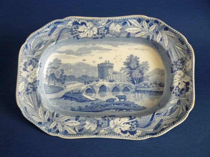 Spode Bridge of Lucano Small Platter c1820 Sold