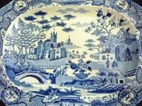 Spode 'Gothic Castle' Pattern Small Platter c1815 (Sold)
