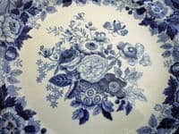 Spode's Imperial 'Blue Rose' Dessert Plate c1825