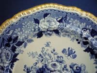 Spode's Imperial 'Blue Rose' Dessert Plate c1825