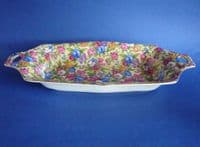 Stunning Grimwades Royal Winton 'Sweet Pea' Chintz Two Handled Dish c1938