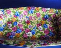 Stunning Grimwades Royal Winton 'Sweet Pea' Chintz Two Handled Dish c1938
