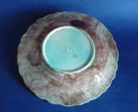 Stunning Majolica Overlapping Maple Leaf Plate c1880 #1