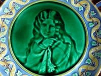 Stunning Wedgwood Majolica 'Email Ombrant' Reticulated Plate c1871