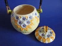 Superb Burleigh Ware Art Deco Butterfly Biscuit Jar c1930
