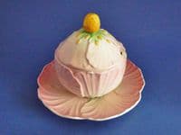 Superb Carlton Ware Pink Buttercup Preserve Pot c1936 (Sold)
