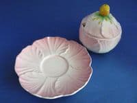 Superb Carlton Ware Pink Buttercup Preserve Pot c1936 (Sold)