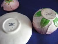 Superb Carlton Ware Pink Buttercup Preserve Pot c1936 (Sold)
