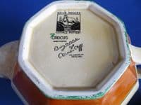 Superb Clarice Cliff Bizarre Autumn 'Crocus' Athens Teapot c1930 (Sold)