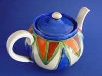 Superb Clarice Cliff Original Bizarre Geometric Globe Teapot c1929 (Sold)