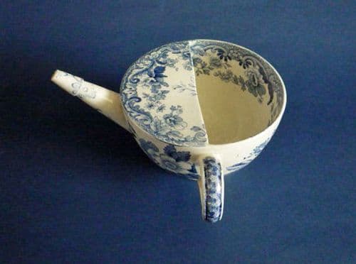 Superb Copeland and Garrett, late Spode 'British Flowers' Feeding Cup c1835 (Sold)