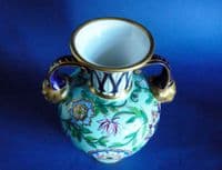 Superb Crown Derby Aesthetic Movement 'Cloisonne' Vase c1878 (Sold)