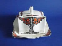 Superb Crown Ducal 'Orange Tree' Cheese Dish c1925 (Sold)