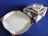 Superb Crown Ducal 'Orange Tree' Cheese Dish c1925 (Sold)