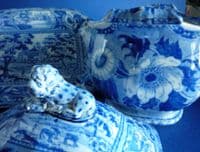 Superb Early John and William Ridgway 'Angus Seats' Pattern Sauce Tureen & Stand c1815