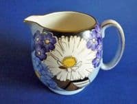 Superb Gray's Pottery Art Deco Blue Floral Pattern A2448 Jug c1935