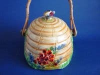 Superb Grimwades Royal Winton Beehive Biscuit Barrel c1939 (Sold)
