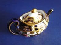 Superb Royal Crown Derby 'Imari Witches' Pattern 6299 Miniature Teapot c1907