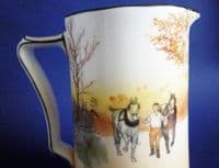 Superb Royal Doulton Series Ware Bone China 'Coaching Days' Rocket Jug by Victor Venner c1920