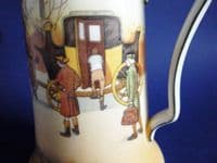 Superb Royal Doulton Series Ware Bone China 'Coaching Days' Rocket Jug by Victor Venner c1920