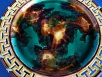 Superb Wedgwood Reticulated 'Greek Key Border' Majolica Plate c1866
