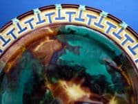 Superb Wedgwood Reticulated 'Greek Key Border' Majolica Plate c1866