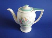 Susie Cooper Crown Works Green 'Dresden Spray' Rex Coffee Pot c1938 (Sold)
