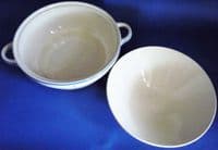 Susie Cooper Crown Works Pottery John Lewis Blue 'Polka Dot' Kestrel Tureen c1935
